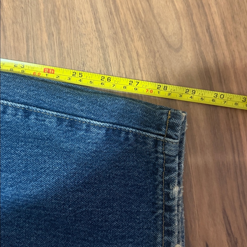 Levi's Baggy Dad boys Straight Jeans in Deep Blue - Picture 9 of 9